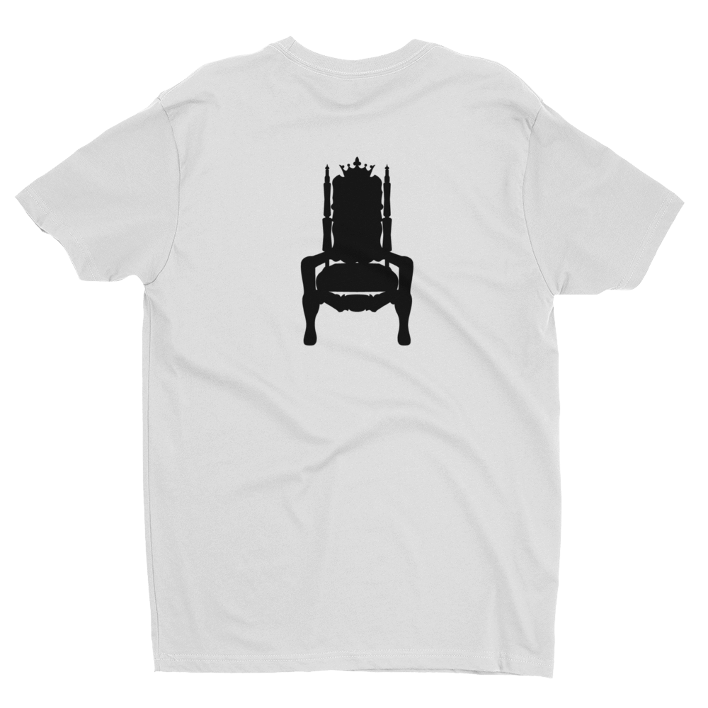 'Watch The Throne' Men's Premium Fitted Short Sleeve T-shirt (White)
