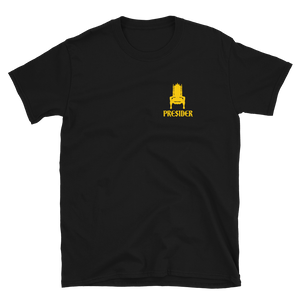 Gold Badge Men's Fitted Short Sleeve Tee (Black)